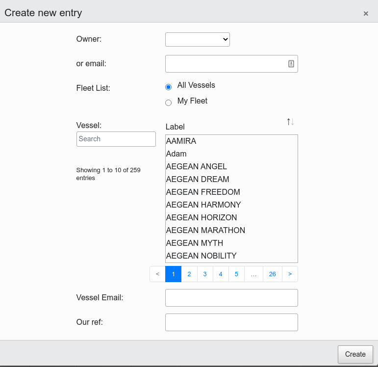 Datatable Editor Example