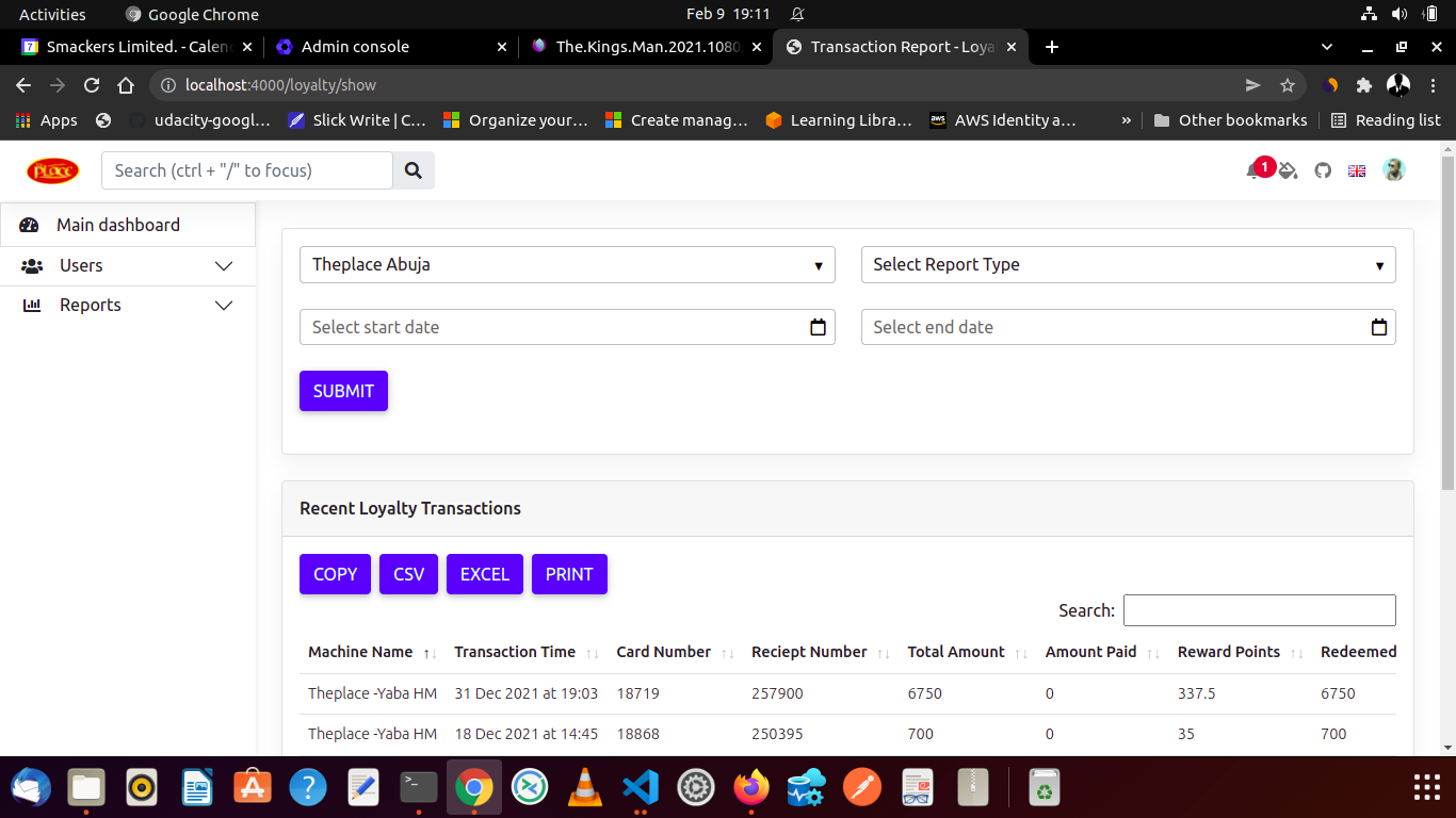 DATA TABLE EXPORTS ONLY THE FIRST ROW OF THE TABLE. DataTables