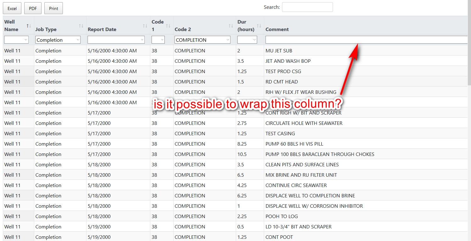 Table Column Width Issue Datatables Forums