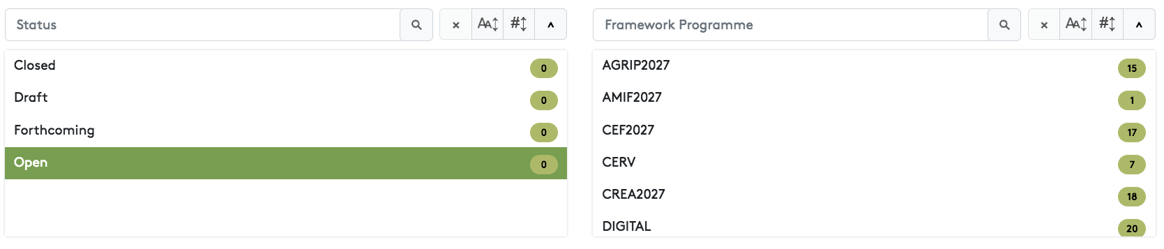 DataTables.net SearchPanes v2.0.0 viewCount displays 0 with Orthogonal data type == 'sp'